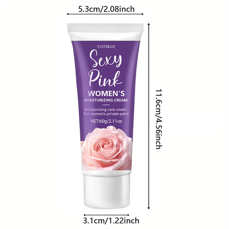 Crème intime féminine 60 g - Hydratante et désodorisante, application lisse, bonheur et santé des femmes, beauté haut de gamme, sel