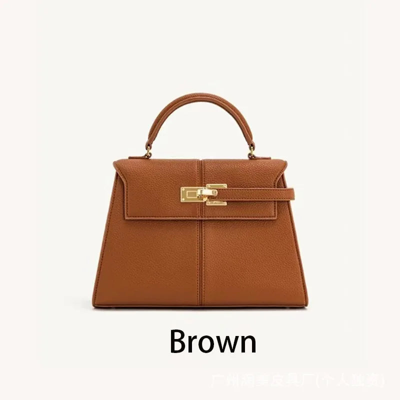 Sac trapézoïdal JW PEI, nouveau style, en cuir véritable, sac pour femme, haut de gamme, polyvalent, sac bandoulière, tendance, style niche