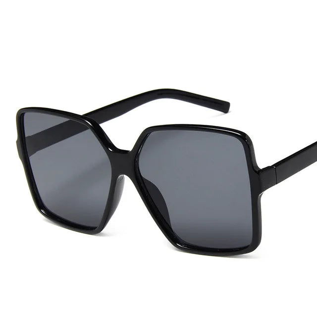 Lunettes de soleil oversize pour femme, dégradées, en plastique, de marque créateur, lunettes de soleil féminines UV400