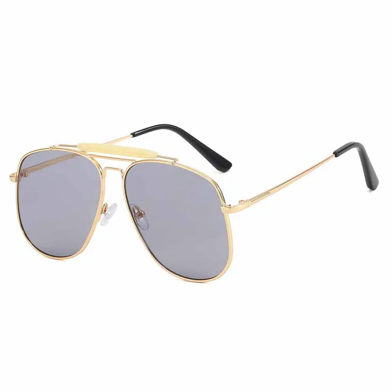 Nouvelles lunettes de soleil aviateur classiques en métal à la mode pour femmes et hommes, design vintage de marque, lunettes de soleil pour extérieur, voyage et conduite, protection UV400, lunettes