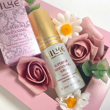Crème de soin éclaircissante pour la peau AILKE, lotion éclaircissante, élimine les taches foncées avec glutathion, beurre de karité, crème corporelle hydratante