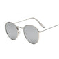 Lunettes de soleil rondes métalliques petites pour femme, vintage, de marque, pour voyage, classiques, lunettes de soleil mode rétro pour femme