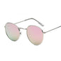 Lunettes de soleil rondes métalliques petites pour femme, vintage, de marque, pour voyage, classiques, lunettes de soleil mode rétro pour femme