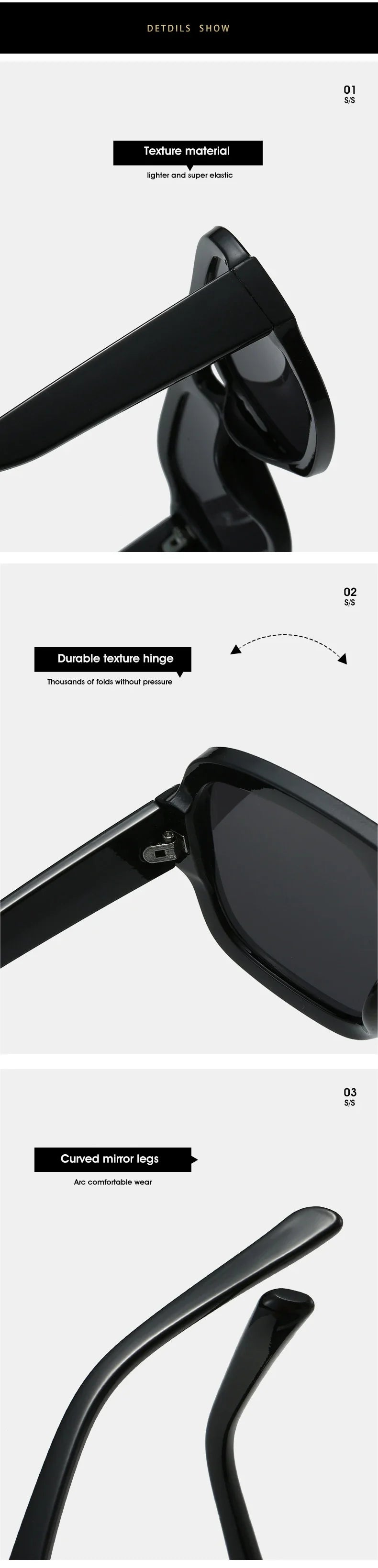 JNPCXI Lunettes de soleil carrées rétro pour femmes, design de marque tendance, verres dégradés UV400, lunettes de soleil punk pour hommes