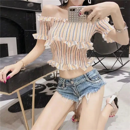 Short en jean d'été pour femmes taille basse, short en jean extensible, hot pants, design triangle sexy, rehausseur de fesses, streetwear décontracté DURIKIES