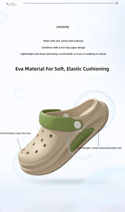 Sabots d’été pour femmes avec jolis charms 3D, sandales de jardin, chaussons de plage légers en EVA souple, chaussures d’extérieur antidérapantes à semelle épaisse et tendance