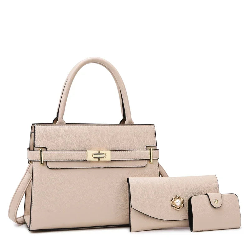 3 ensembles ou 1 grand sac à main pour femme, sacs grande capacité de luxe, sacs à bandoulière et portés croisés, petit porte-monnaie, sac en cuir de qualité, tendance 🔥