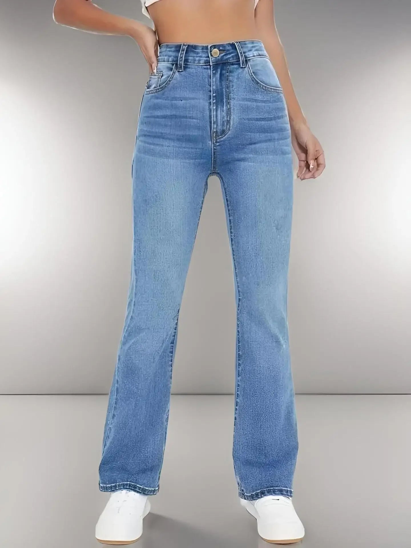 Nouveaux jeans tendance pour femmes, amincissants, style européen et américain, pantalon en denim délavé taille haute, décontracté et polyvalent pour femmes