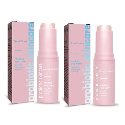 2 pièces pour femmes Baume contour des yeux extra rénovateur à l’églantier hydratant en stick, stick baume liftant et hydratant, estompe les ridules et réduit les poches sous les yeux