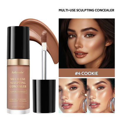 Fond de teint correcteur couvrance longue durée au fini mat, crème multi-usage sans huile pour illuminer et retoucher, produits de maquillage pour le visage pour femmes