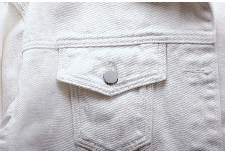 Veste en jean classique pour femmes Jeans 2023 vestes en jean boyfriend pour femmes manteau oversize ample veste femme violet blanc jaune femme