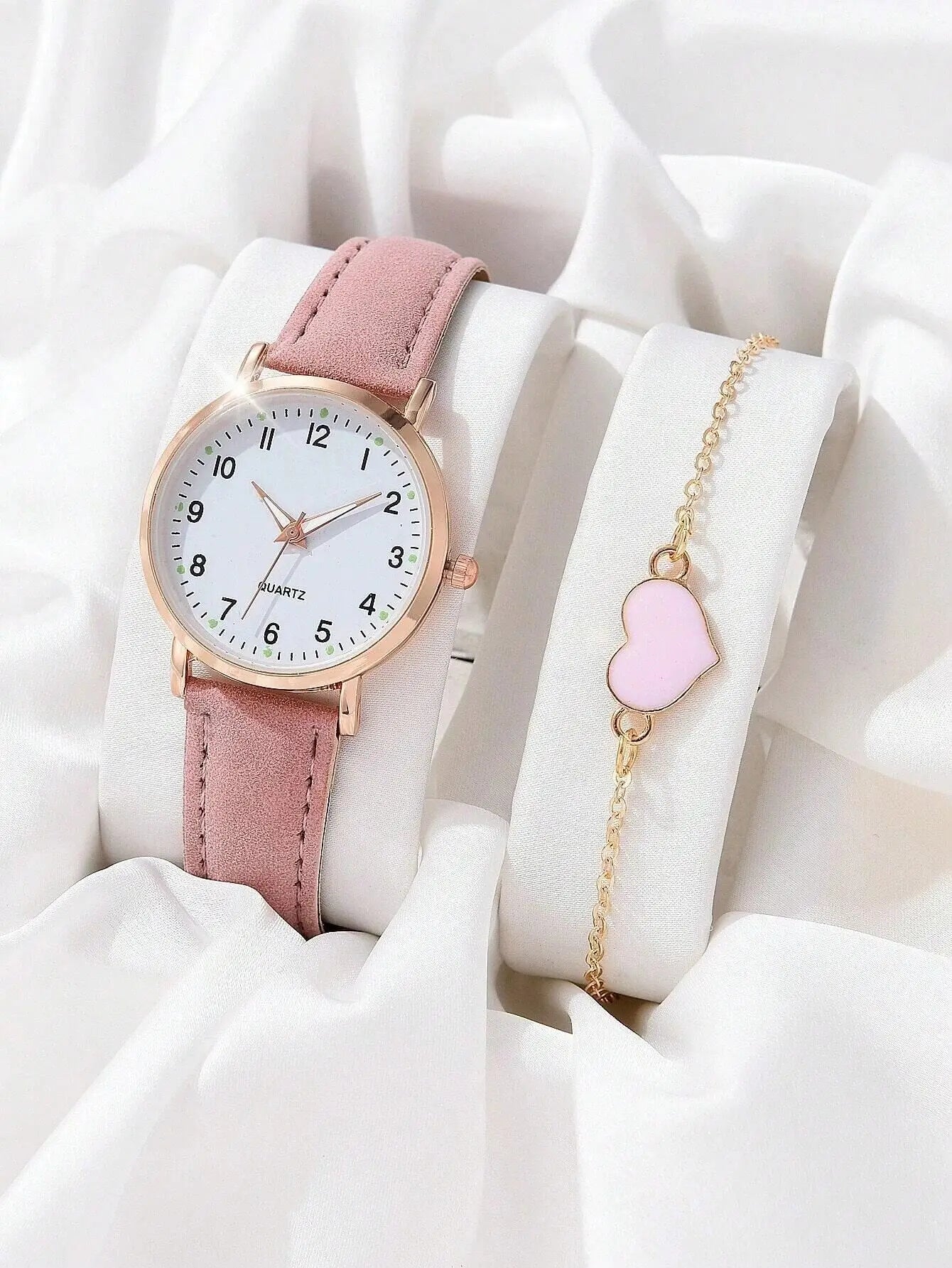 Montre femme mode décontractée avec bracelet, ensemble de montres, bracelet en cuir, cadran rond simple, montre-bracelet à quartz pour femme, montre habillée, horloge, montre femme