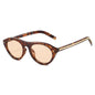 lunettes de soleil vintage petites rondes œil-de-chat pour femmes, nouvelle mode à rivets, sexy, noires léopard, lunettes de soleil tendance pour dames, lunettes d’extérieur modernes