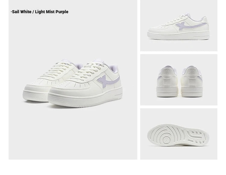 Baskets blanches Xtep pour femmes, printemps 2026, chaussures de couple polyvalentes, tendance et décontractées, à semelle épaisse rehaussante, chaussures de sport pour femmes 874118319851