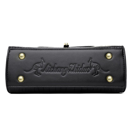 Sacs bandoulière en cuir crocodile 2024 pour femmes, sacs messager d’épaule pour femme, sacs à main et porte-monnaie de luxe de créateur pour dames.