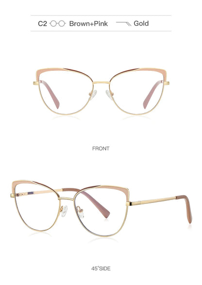 Lunettes de vue photochromiques œil de chat pour femmes JMISUS Fashion, monture papillon personnalisée, lunettes progressives anti-lumière bleue