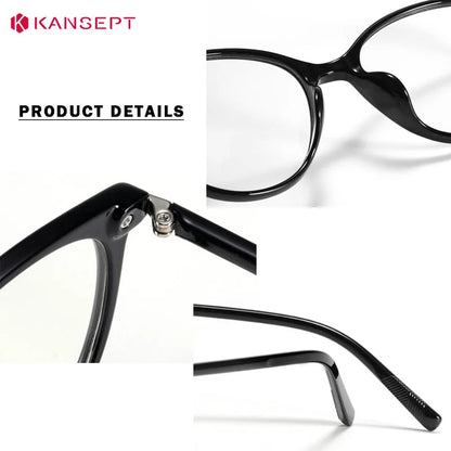 KANSEPT Lunette Lunettes de myopie pour femmes Lentilles optiques pour femmes avec prescription personnalisée Lunettes de vue Lunettes de lecture Lunettes femme degré