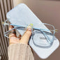 Lunettes de lecture tendance et à la mode pour femmes, anti-lumière bleue, pour la presbytie, lunettes haute définition unisexes avec monture transparente