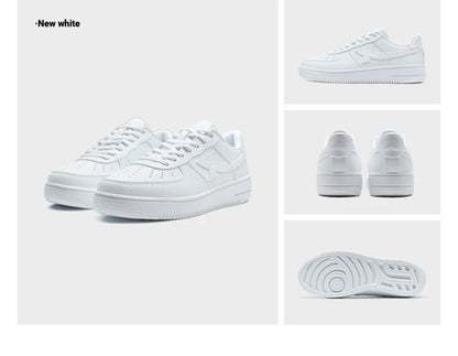Baskets blanches Xtep pour femmes, printemps 2026, chaussures de couple polyvalentes, tendance et décontractées, à semelle épaisse rehaussante, chaussures de sport pour femmes 874118319851