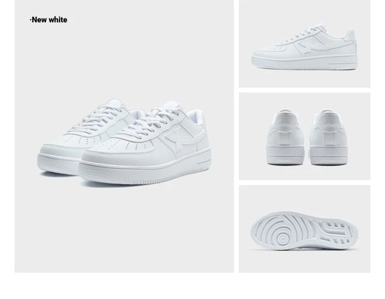 Baskets blanches Xtep pour femmes, printemps 2026, chaussures de couple polyvalentes, tendance et décontractées, à semelle épaisse rehaussante, chaussures de sport pour femmes 874118319851