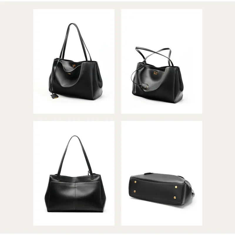 Sac à bandoulière pour femme de luxe en cuir véritable, grand sac à capacité élevée avec ailes, sac à main, sac décontracté pour fête et voyage, sacs à main Y2K, sac fourre-tout rétro