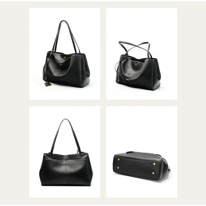 Sac à bandoulière pour femme de luxe en cuir véritable, grand sac à capacité élevée avec ailes, sac à main, sac décontracté pour fête et voyage, sacs à main Y2K, sac fourre-tout rétro