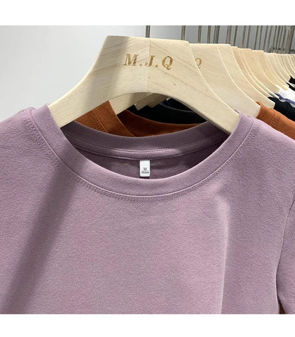 T-shirt pour femme, t-shirt pour filles, vêtements pour femmes, hauts, t-shirt en coton, t-shirt féminin à manches courtes, tee-shirt de printemps, haut sexy Y2K, blanc