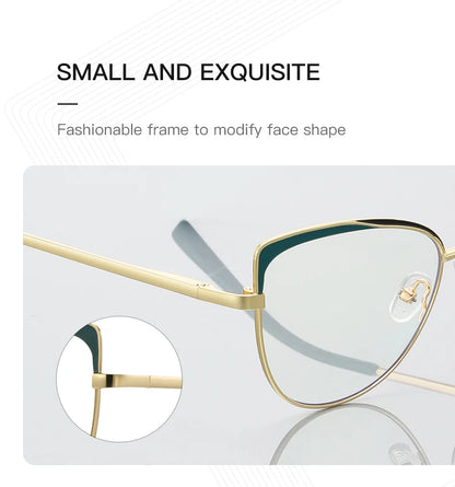 Lunettes de vue photochromiques œil de chat pour femmes JMISUS Fashion, monture papillon personnalisée, lunettes progressives anti-lumière bleue