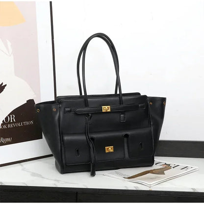 Sac fourre-tout Designer Wings en cuir véritable, sac à bandoulière pour femme de grande capacité pour les trajets quotidiens, sac à main polyvalent de style locomotive luxueux