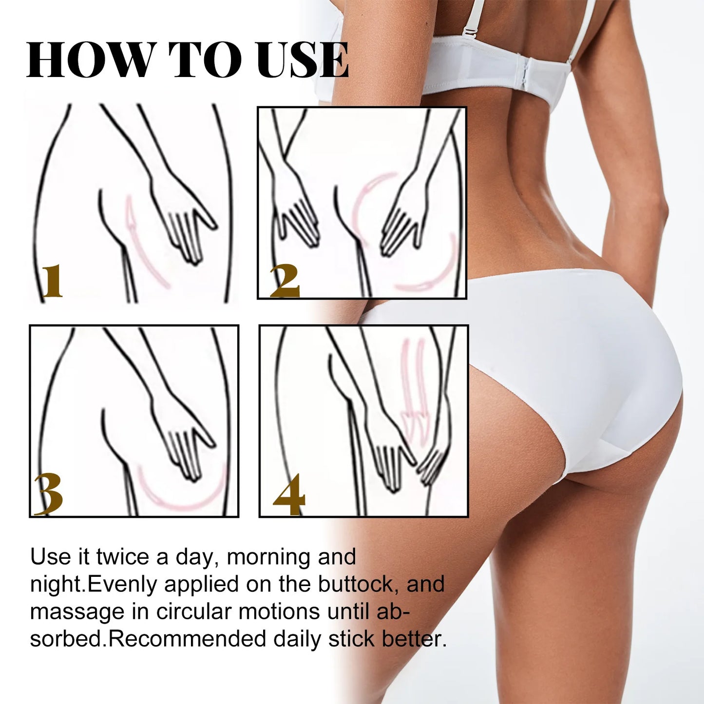 Huile essentielle sexy pour le lifting des fesses — raffermissante, améliore le relâchement cutané, augmente le tour de hanches, soin du corps, nourrissante, 30 ml