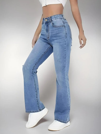 Nouveaux jeans tendance pour femmes, amincissants, style européen et américain, pantalon en denim délavé taille haute, décontracté et polyvalent pour femmes