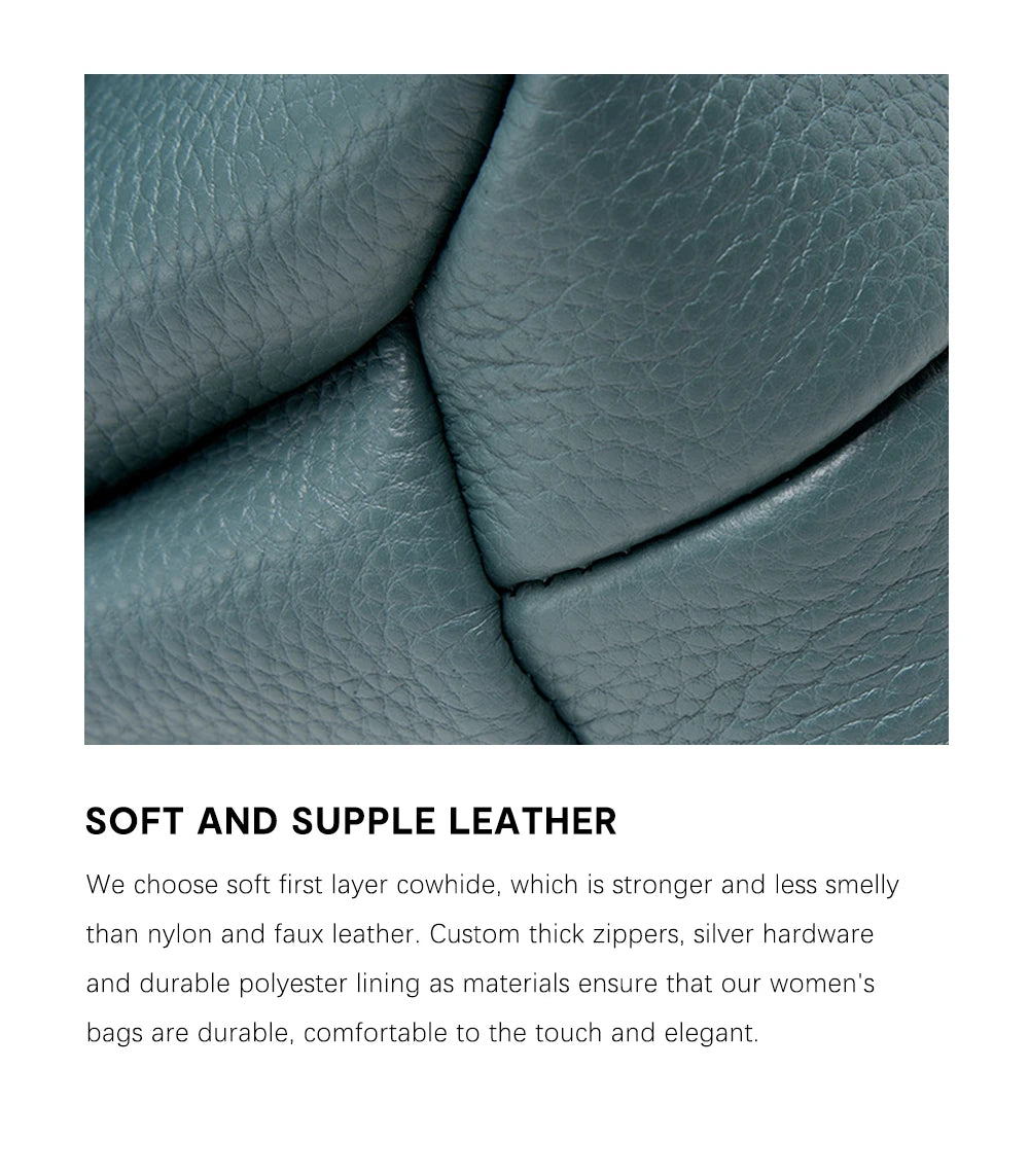 Sac à main Zency pour femme en cuir véritable avec poignée supérieure, style enveloppe simple et tendance, sac à bandoulière de marque de luxe, petit sac bandoulière croisé pour femme