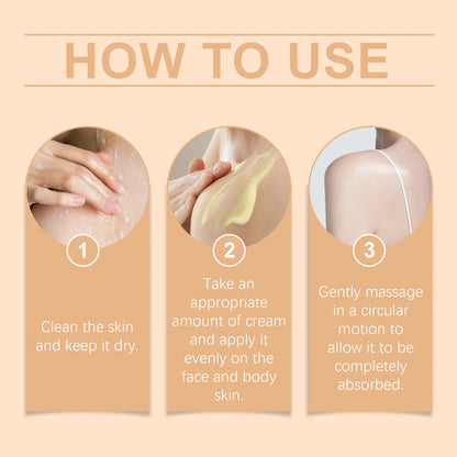 Lotion corporelle apaisante à la crème de miel et suif de bœuf, éclaircissante, atténuant les taches brunes, réduisant la mélanine, raffermissante, non grasse, hydratation durable.
