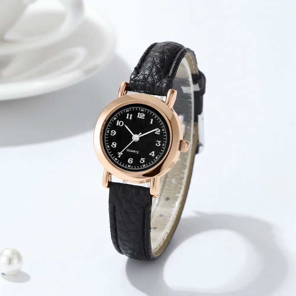 Montre pour femme tendance avec petits chiffres arabes, montre à quartz avec bracelet en cuir



Style : Luxe

Étanchéité : 3 Bar

Poids : 60 g