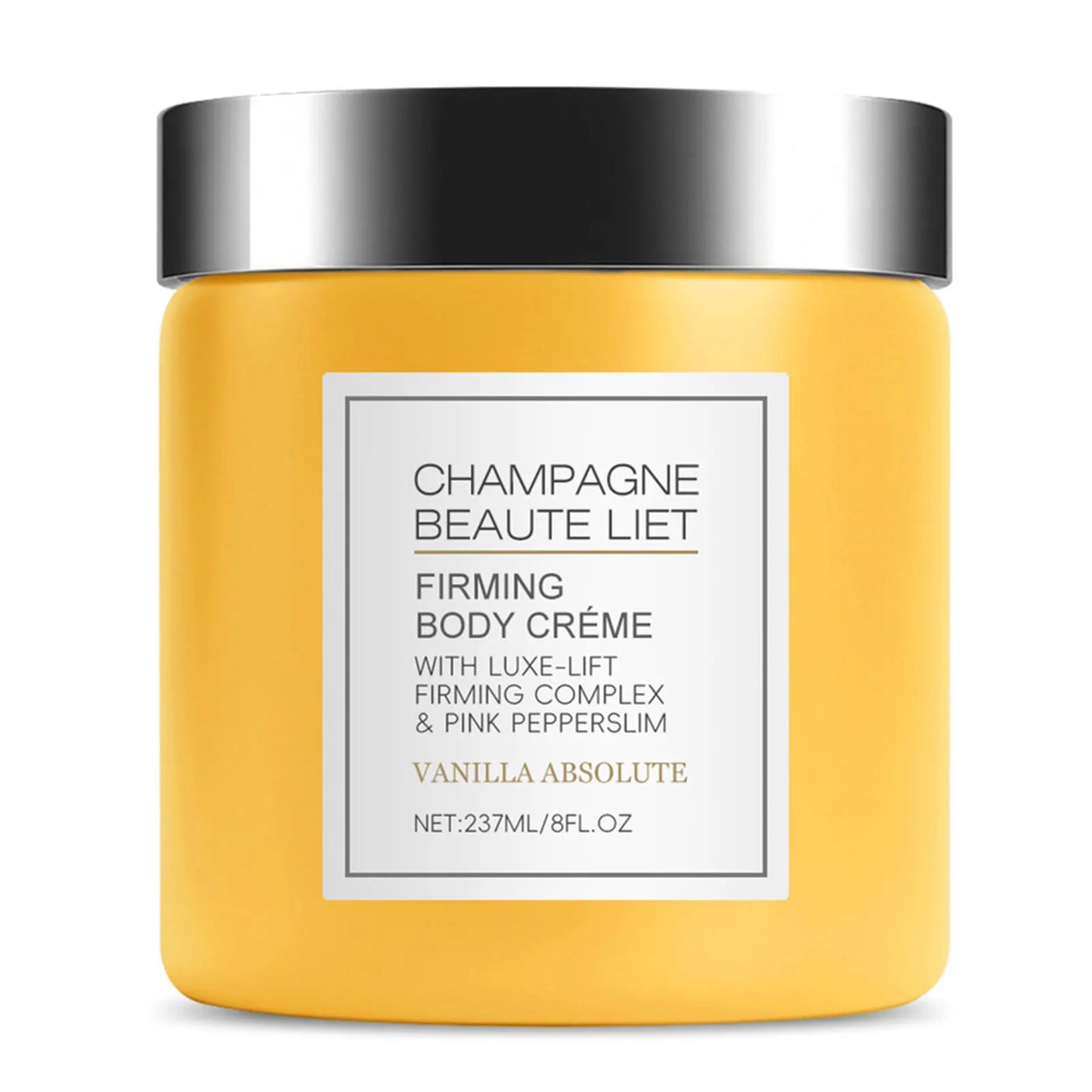 Crème corporelle raffermissante au champagne avec Pepperslim, crème anti-rides et raffermissante pour la peau, lotion corporelle hydratante quotidienne pour hommes et femmes