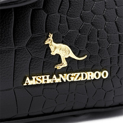 Sacs bandoulière en cuir crocodile 2024 pour femmes, sacs messager d’épaule pour femme, sacs à main et porte-monnaie de luxe de créateur pour dames.