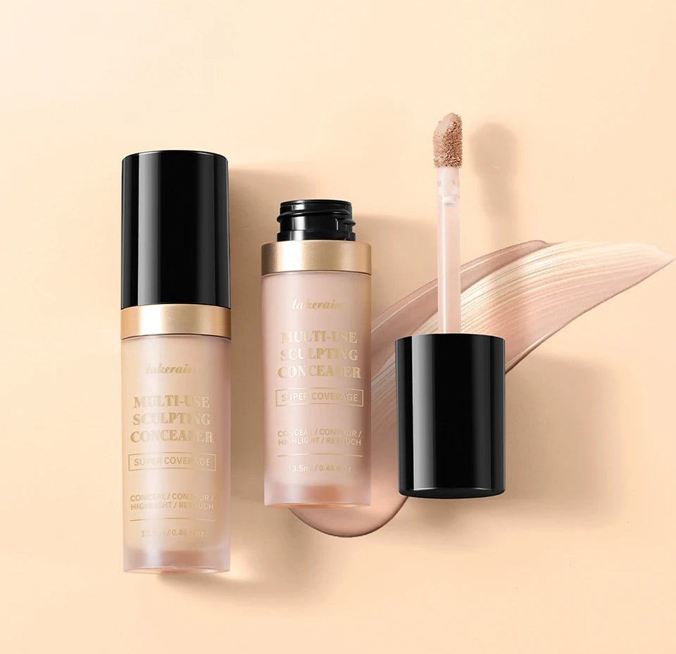 Fond de teint correcteur couvrance longue durée au fini mat, crème multi-usage sans huile pour illuminer et retoucher, produits de maquillage pour le visage pour femmes