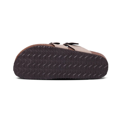 Mules en daim pour femmes Comwarm Fashion, pantoufles, sabots pour hommes, sandales à semelle intérieure en liège avec soutien de la voûte plantaire, claquettes d’extérieur pour la plage, chaussures d’intérieur