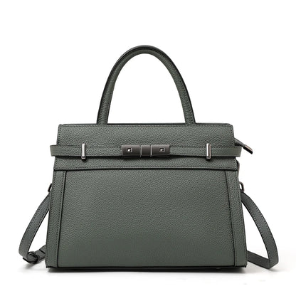 Sac pour femme en cuir véritable en cuir de vachette pleine fleur original, sac cabas simple à porter à la main ou à l’épaule, style professionnel