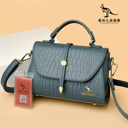 Sacs bandoulière en cuir crocodile 2024 pour femmes, sacs messager d’épaule pour femme, sacs à main et porte-monnaie de luxe de créateur pour dames.