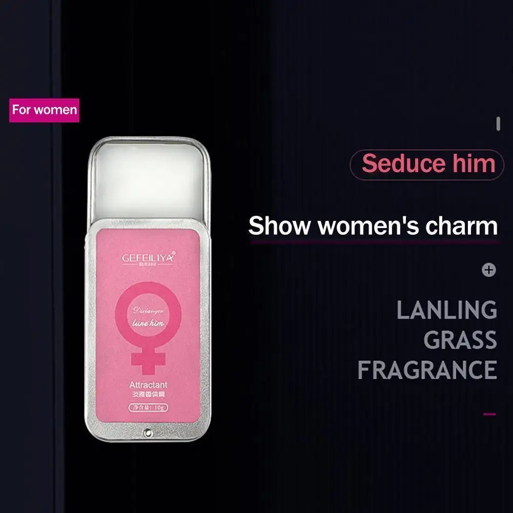 Baume parfumé aux phéromones pour le corps 10 g, fragrance longue durée, déodorant, parfum portable, eau de Cologne parfumée pour femmes, produit de soin de la peau