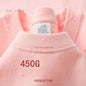 T-shirts unisexes 100 % coton 450 g de haute qualité T-shirts blancs T-shirt vierge d’été pour homme T-shirts pour homme