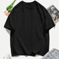 T-shirt femme Y2K 100 % coton, t-shirt décontracté de couleur unie, col rond, hauts d’été pour femmes, mode oversize, sportswear féminin tendance.