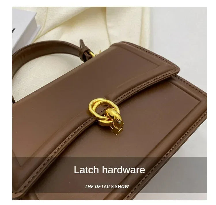 Sac à bandoulière en cuir PU pour femmes, sac à main, sac bandoulière tendance, sac vintage porté sous le bras, cartable carré