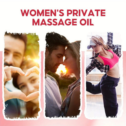 Huile de massage intime pour femmes, parfum pêche, fragrance longue durée, hydratation profonde, formule douce, convient à tous les types de peau