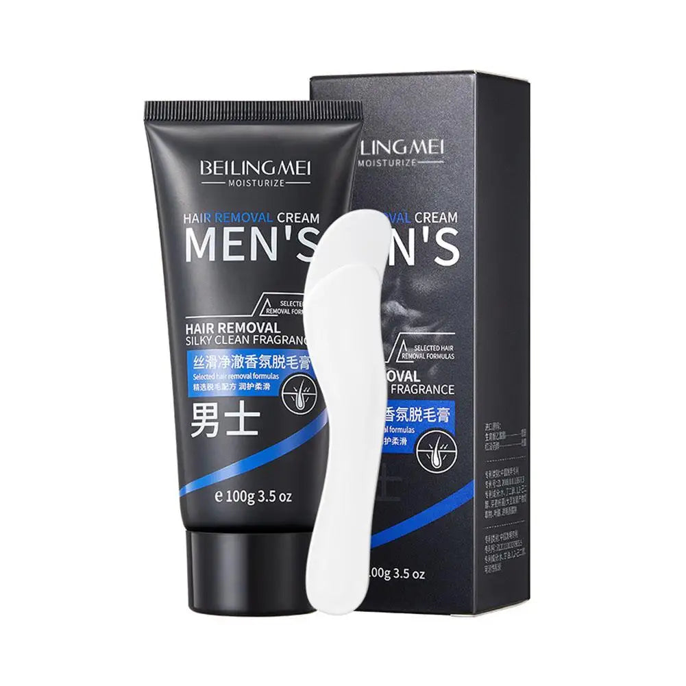 Crème dépilatoire pour hommes et femmes, indolore, lisse et rafraîchissante, redessine la confiance en soi, profitez d’une peau soyeuse, 60 ml/100 g