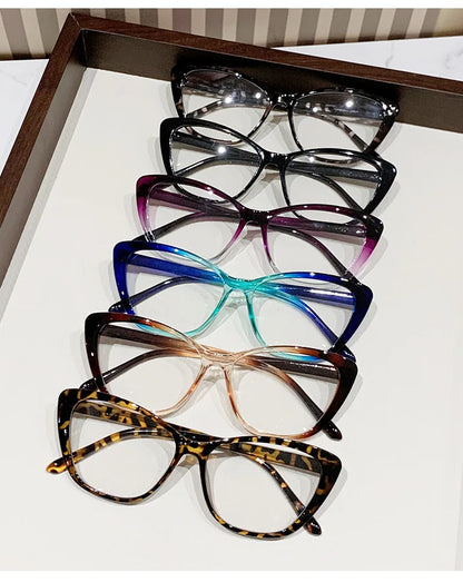 Lunettes de lecture tendance pour femmes et hommes, design luxueux, lunettes de presbytie œil de chat, protection anti-lumière bleue pour femme