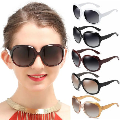 Lunettes de soleil polarisées Shades pour femmes, carrées, UV 400, style vintage, monture elliptique, lunettes de soleil oversize pour femmes et hommes