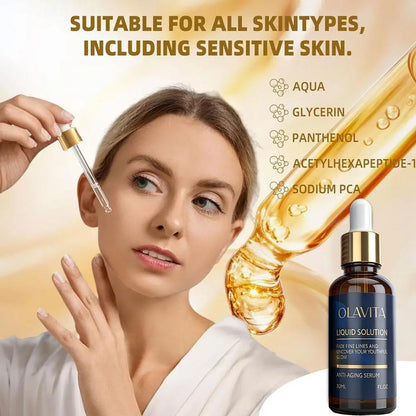 Sérum anti-âge 30 ml, nutrition profonde, raffermissant, atténue les ridules, sérum facial hydratant, réduit les rides, soin réparateur pour la peau