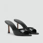Mango2026 Sandales sexy à bout pointu et talon fin, à enfiler, respirantes, nouveau style d’été polyvalent, chaussures plates à enfiler pour femmes